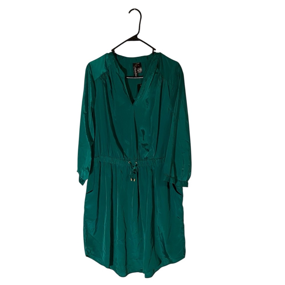 Fun & Flirt Teal Long Sleeve Dress